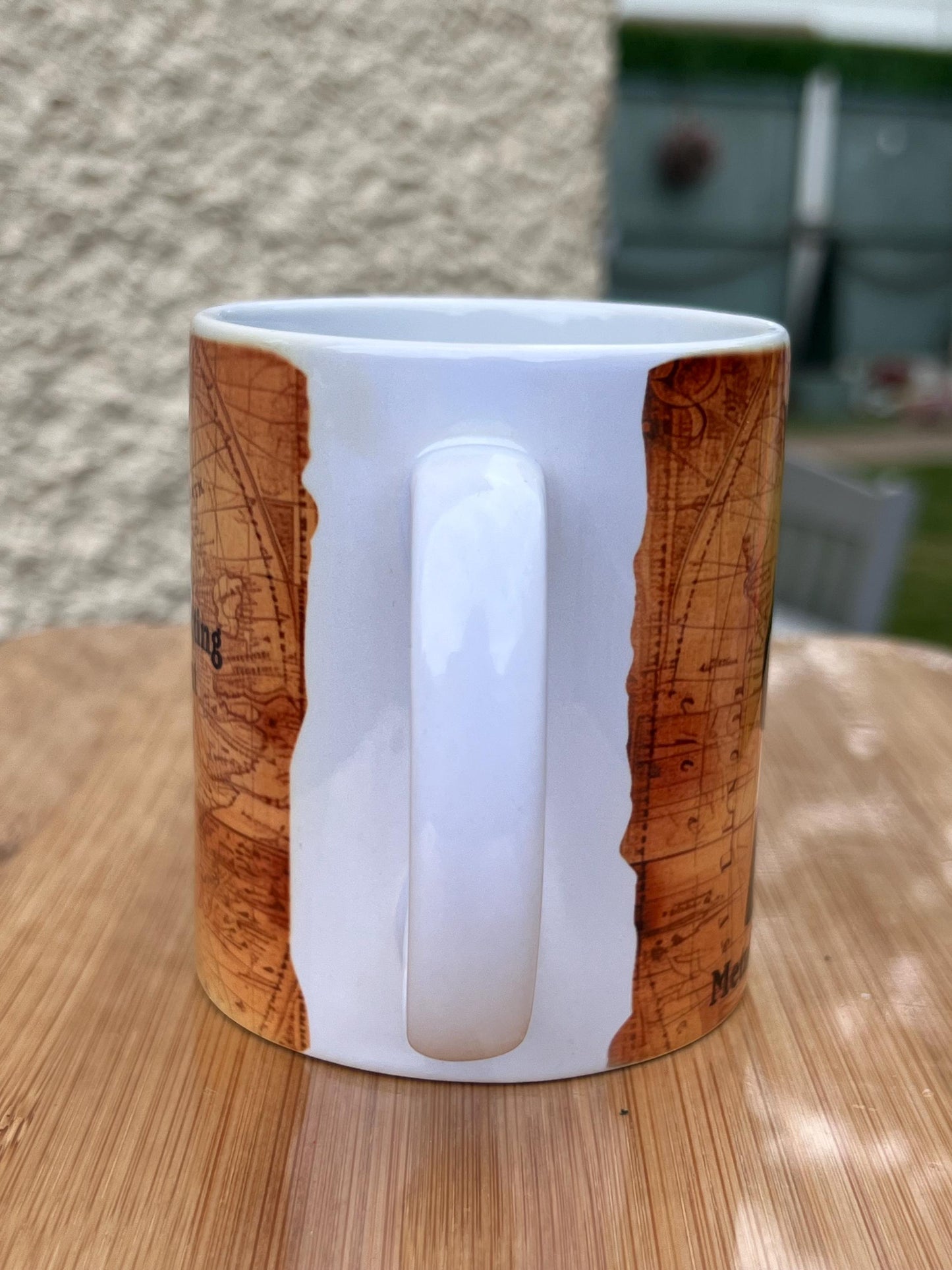 Personalised Metal Detecting cup, mug. 10oz our silhouette Metal detector, your Name.. Birthday gift. Metal detector- treasure map