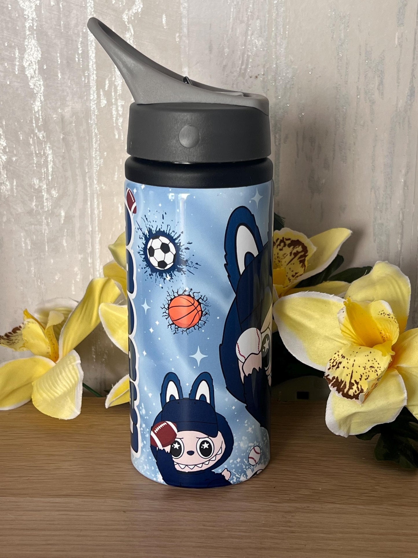 Labubu inspired water bottle | Labubu | girl and boy | aluminium water bottle | child’s water bottle