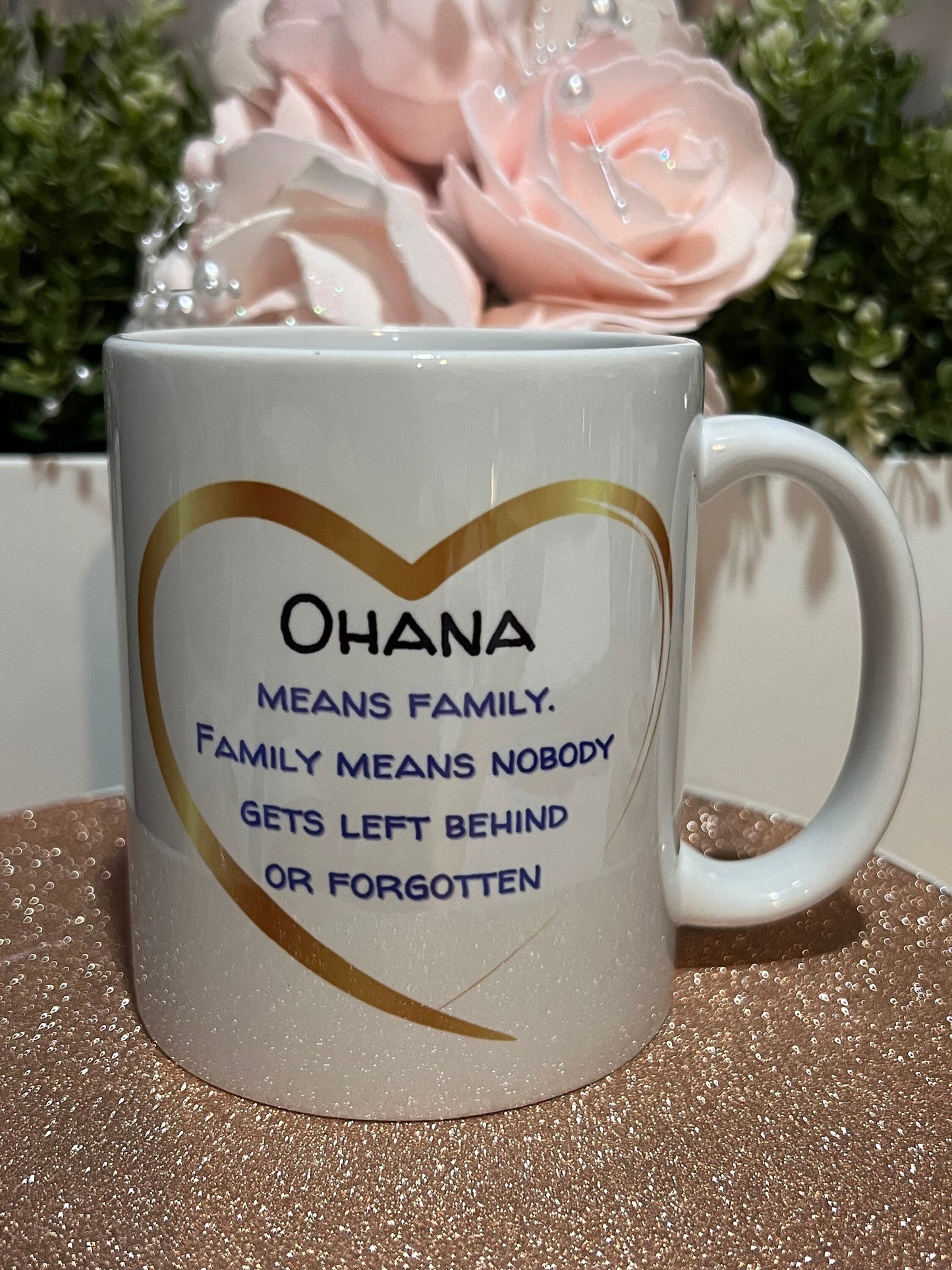 Personalised Stitch cup, mug. 11oz, with any name. Birthday or Easter gift. Choice of front pattern or both. Stitch mug.