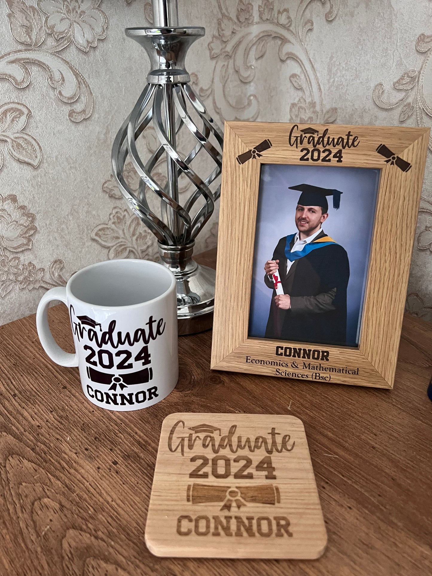 Personalised Graduation 2025 Photo Frame - Oak Effect 6x4