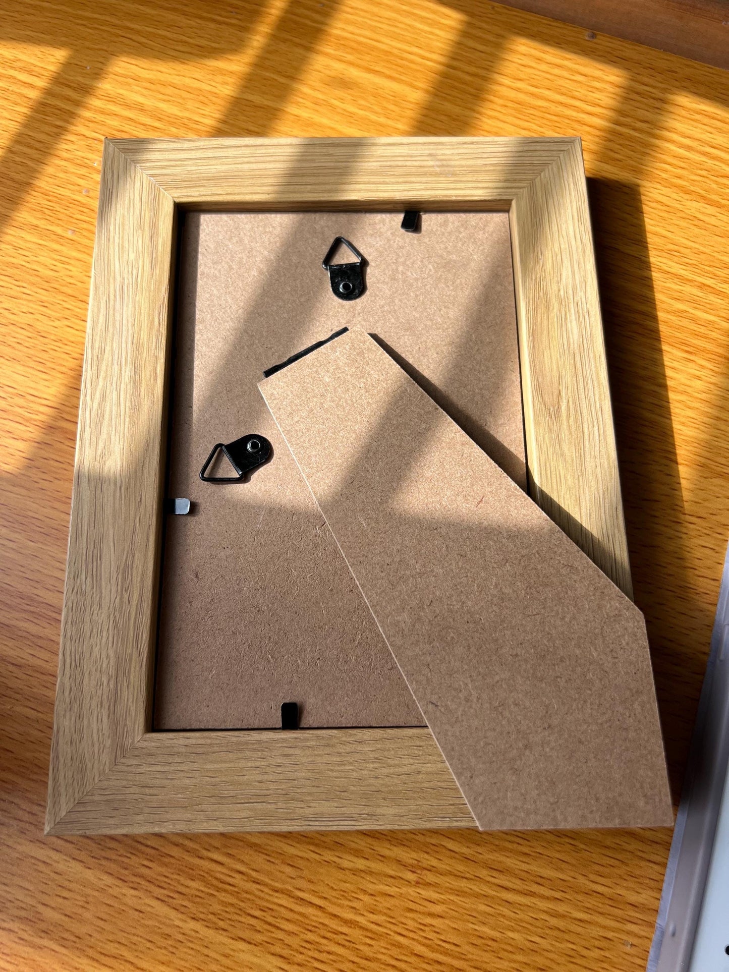 1st day of school photo frame. School photo. Personalised lovely oak effect engraved photo frame holds 6x4 photo. Any words.