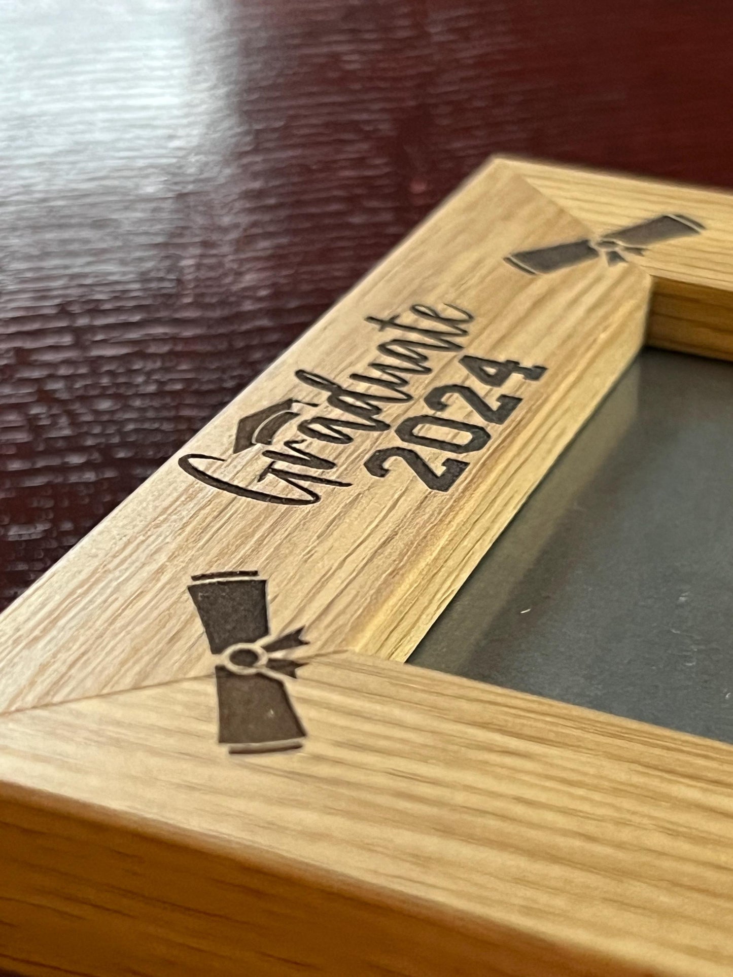 Graduation gift set. Engraved Frame, Coaster & Mug. Wonderful way to celebrate graduation. Keepsake.