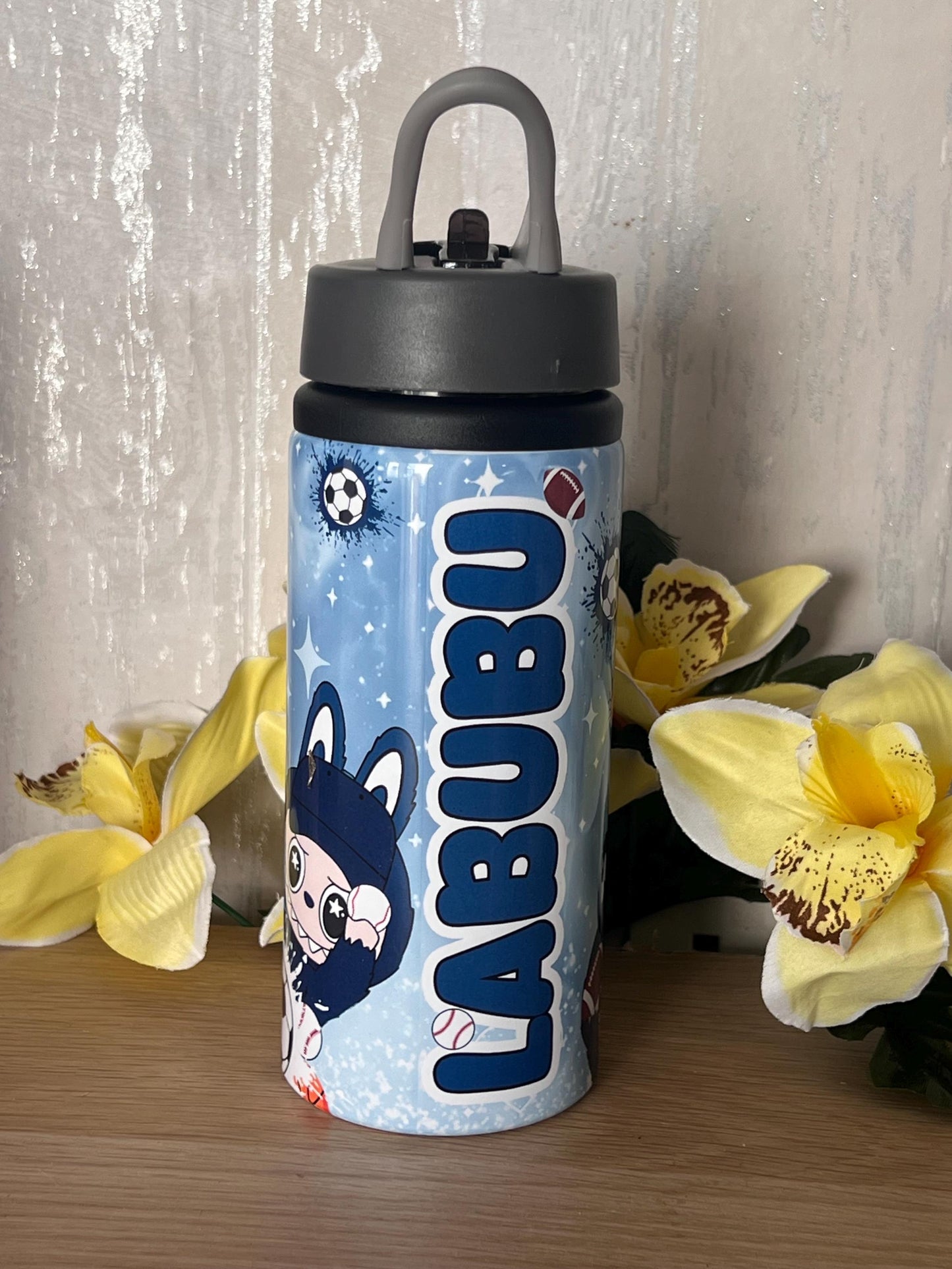 Labubu inspired water bottle | Labubu | girl and boy | aluminium water bottle | child’s water bottle