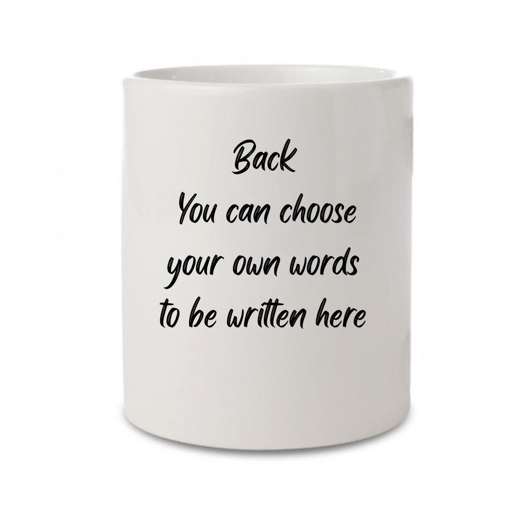 Teacher Gift. Personalised Teacher pens and pencils pot holder. Choice of both sides School pen pot. End of term gift. Appreciation