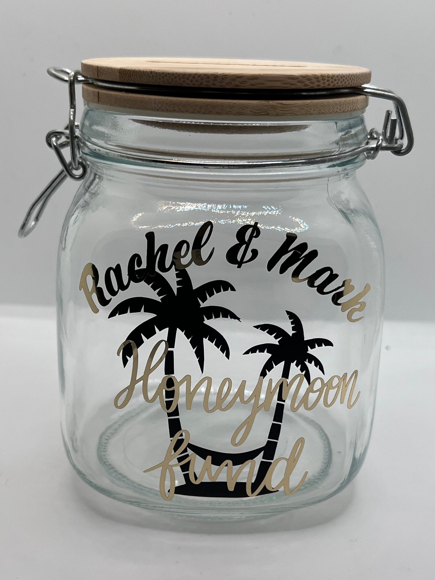 Personalised Motorbike fund glass jar Money Box . Savings jar . Piggy bank with money slot. motorbike maintenance fund,