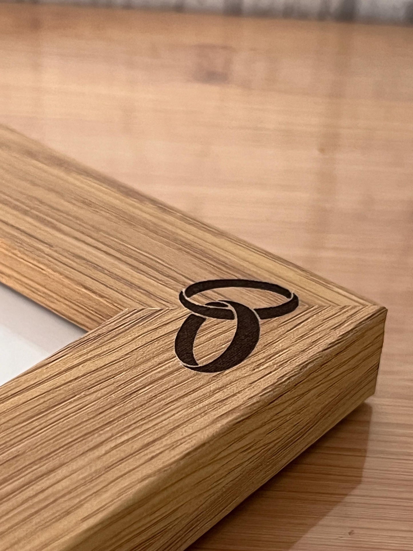 Wedding photo frame ,Anniversary gift, personalised engraved photo frame. oak effect frame custom engraved.