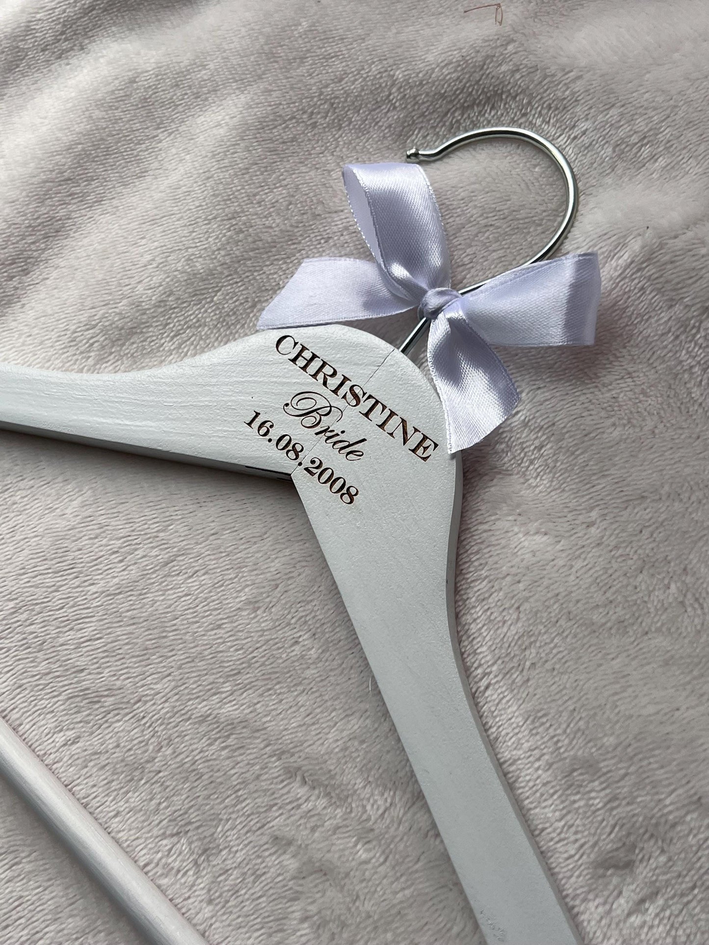 Wedding hanger- Engraved wooden hanger-Personalised to your wedding. keepsake. Bride- Groom-Best man-Bridesmaid-Wedding party-Wedding Favour
