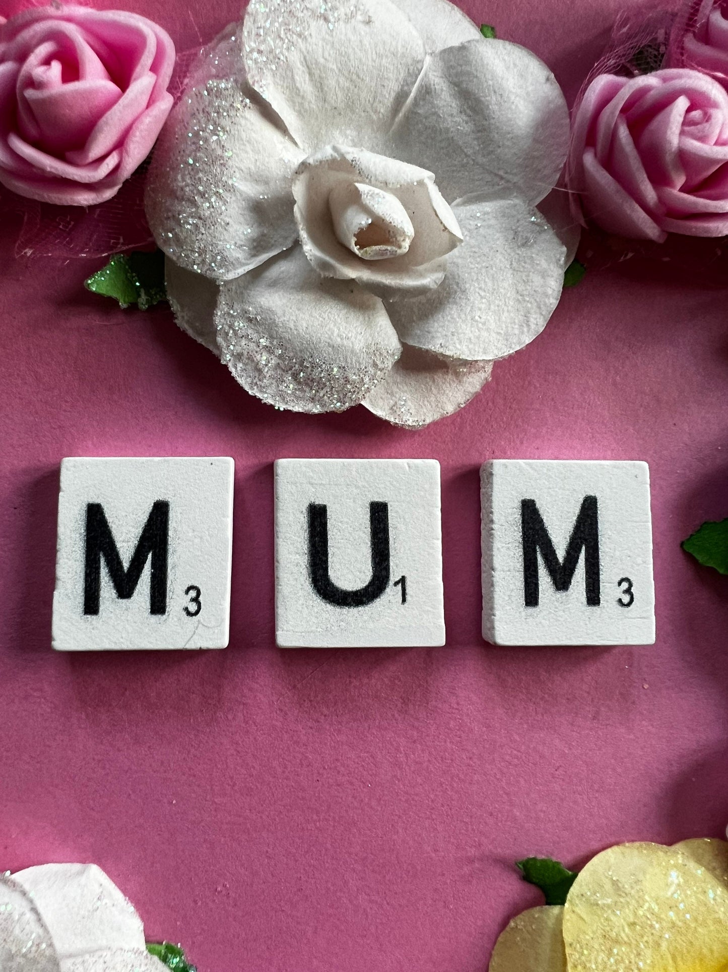 Personalised Birthday floral box frame. Handmade with own words.  Birthday keepsake, Mum, Aunt, Sister, friend Birthday gift.