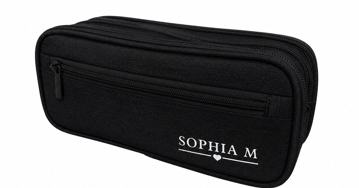Personalised Pencil Case | 4-Zip School & University Stationery Organiser