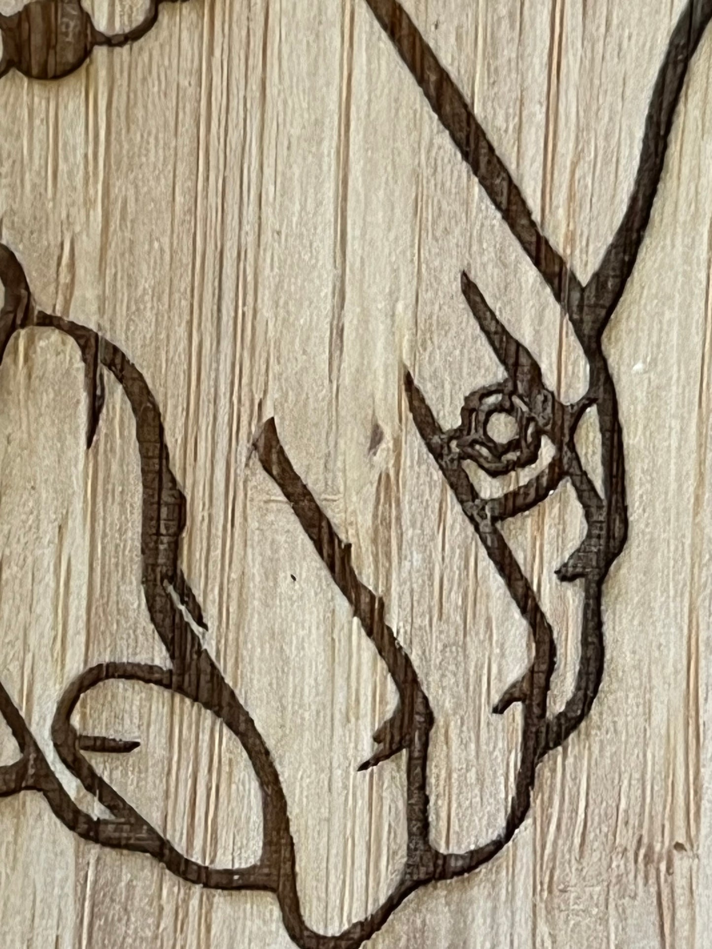 A unique personalised bamboo phone stand laser-engraved with a couple holding hands, two names & a date. Perfect wedding, anniversary or Valentine's gift.
