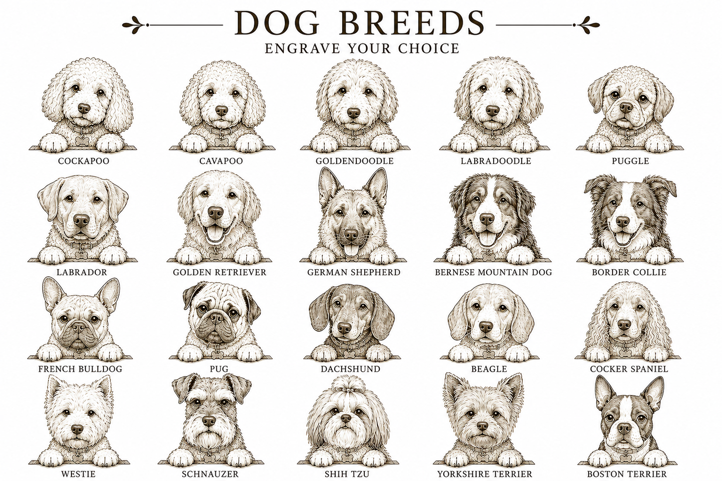 Personalised New Dog Puppy Card | Custom Breed Gold Pink Foil Congratulations