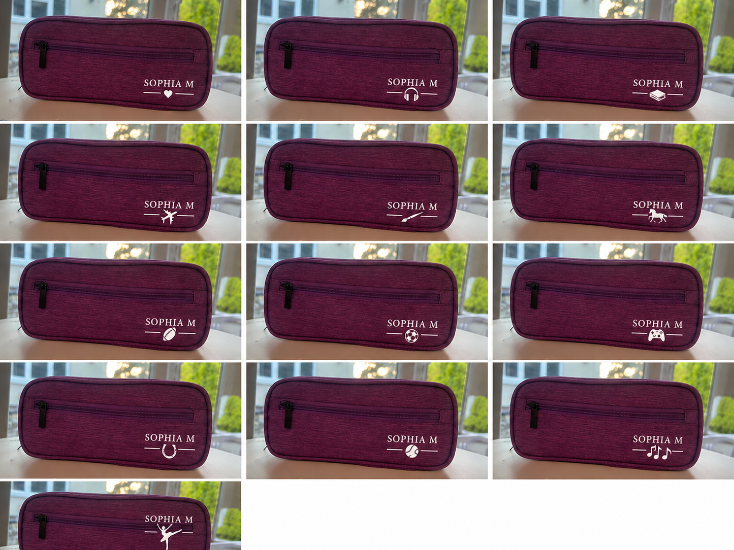 Personalised Pencil Case | 4-Zip School & University Stationery Organiser