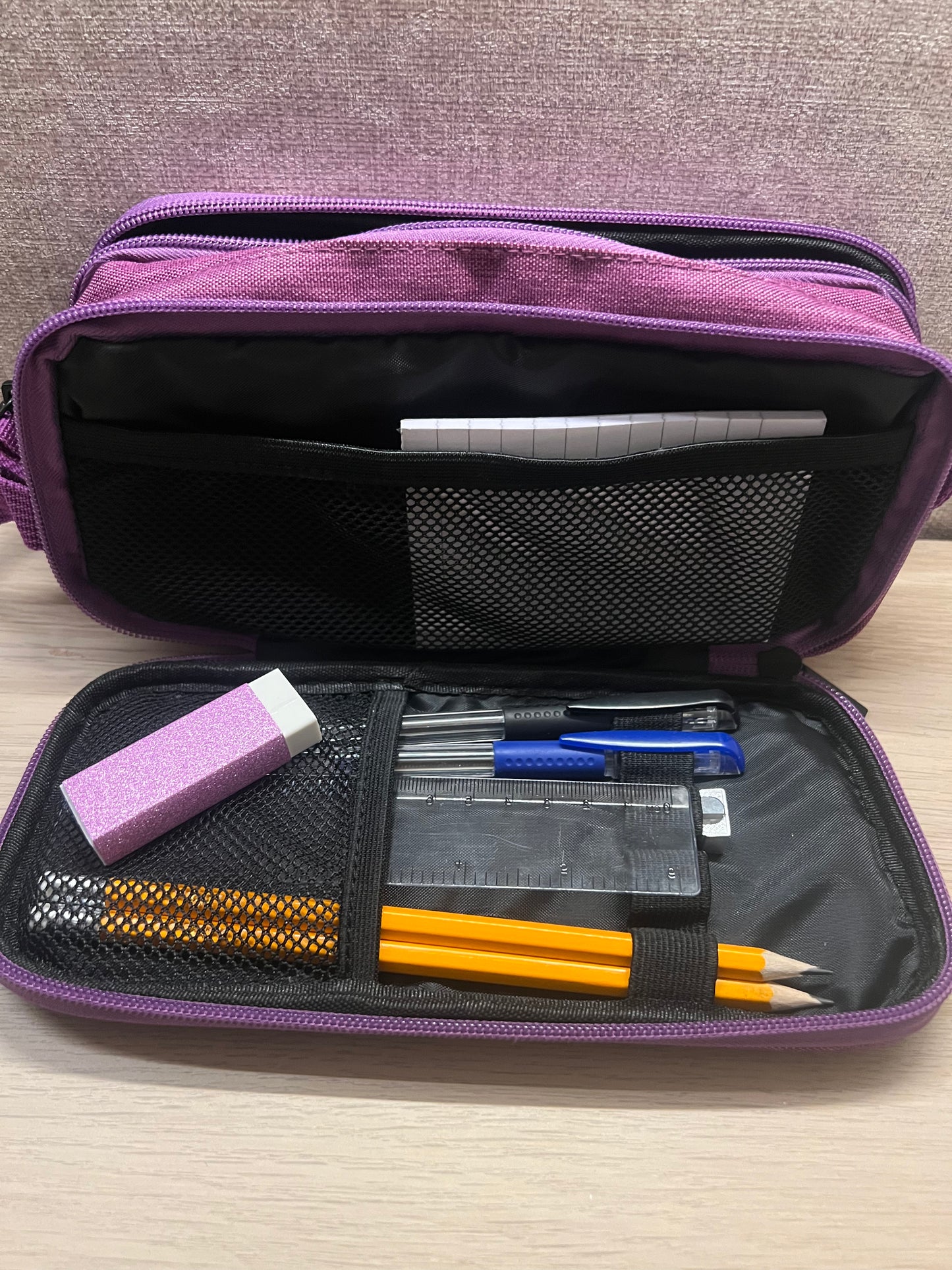 Personalised Pencil Case | 4-Zip School & University Stationery Organiser