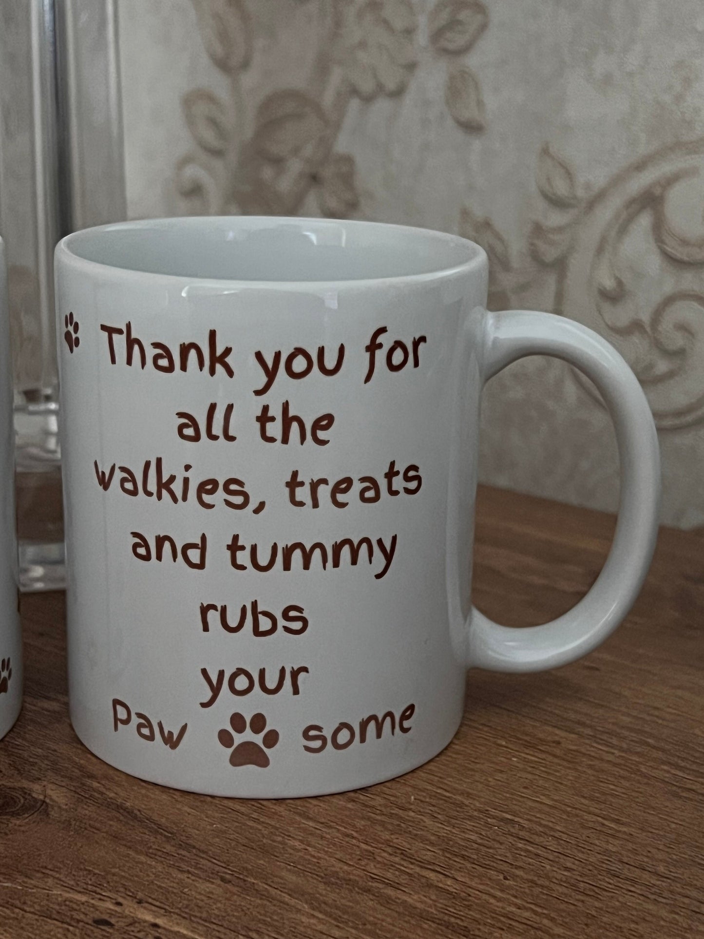 Personalised dog mug. Your Pet photo dog mug. Custom made . Dog mum. Dog Dad.  Thank you. Fur baby. furry friend with thank you verse   11oz