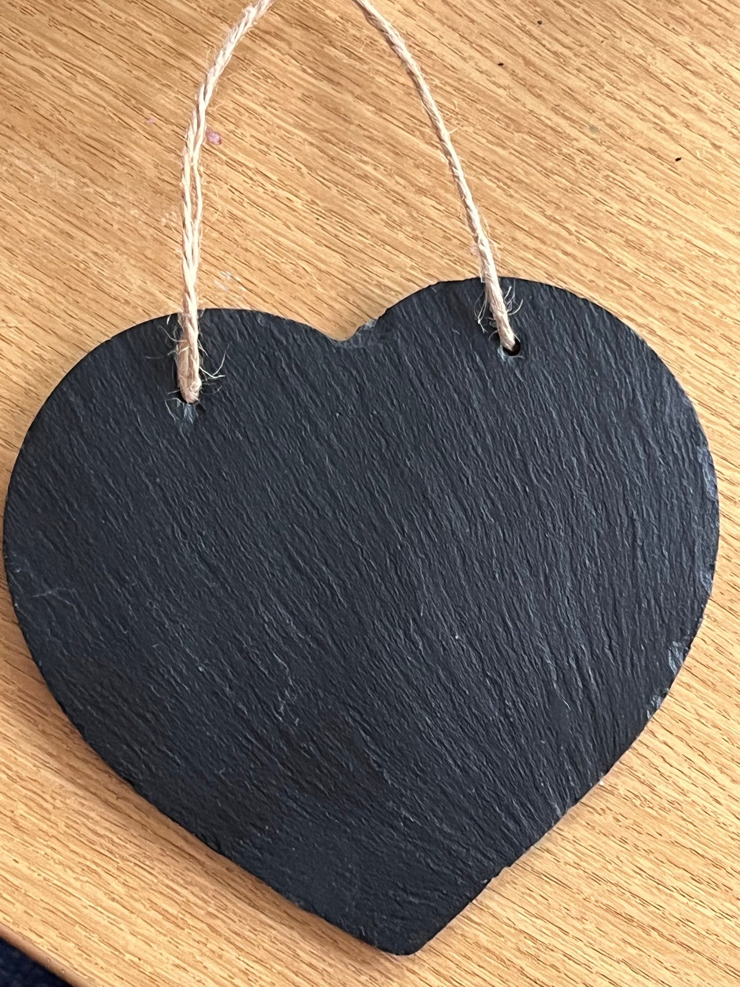 Pet engraved slate memorial heart. Dog ,Cat gave marker heart. Any words engraved. 15cm